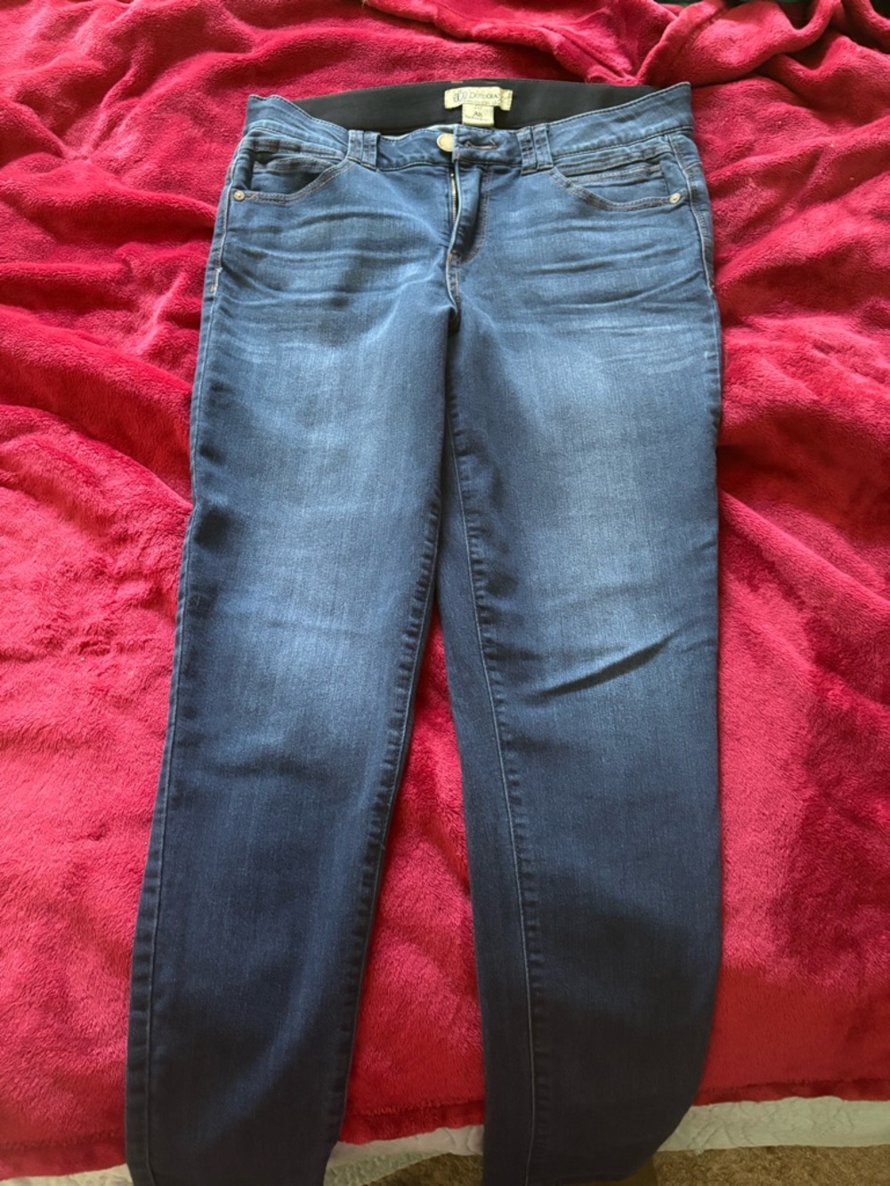 Democracy Dark Blue Skinny Jeans - Stretch Ponte Waistband